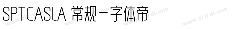 SPTCASLA 常规字体转换
